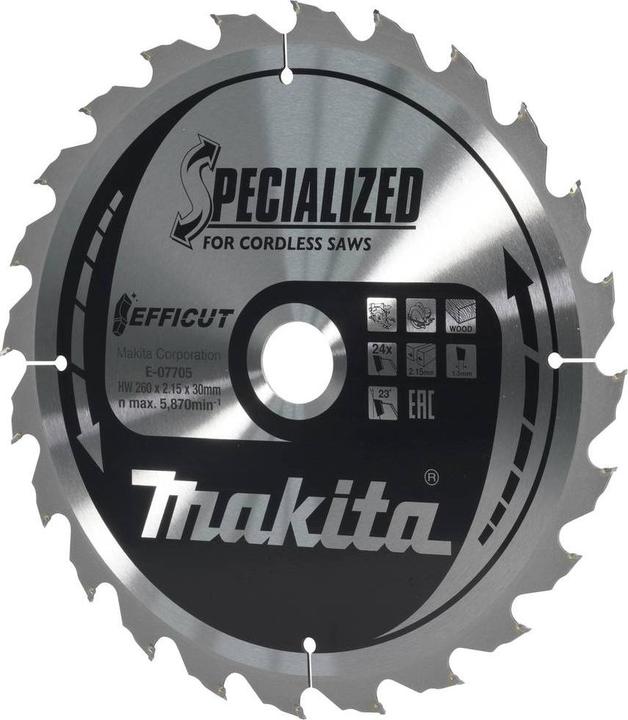 Productafbeelding Makita EFFICUT zaagblad E-07705