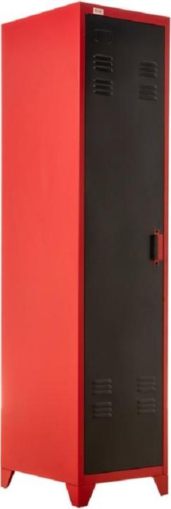 Actual product image Jet-Line Filing cabinet Locker PETROW red-dark grey 1-door metal cabinet