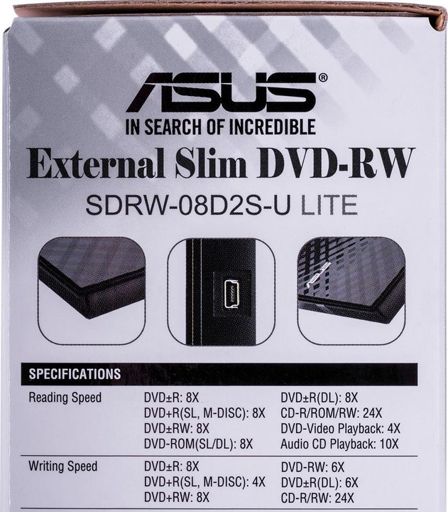 Actual product image ASUS SDRW-08D2S-U Lite (DVD writer)