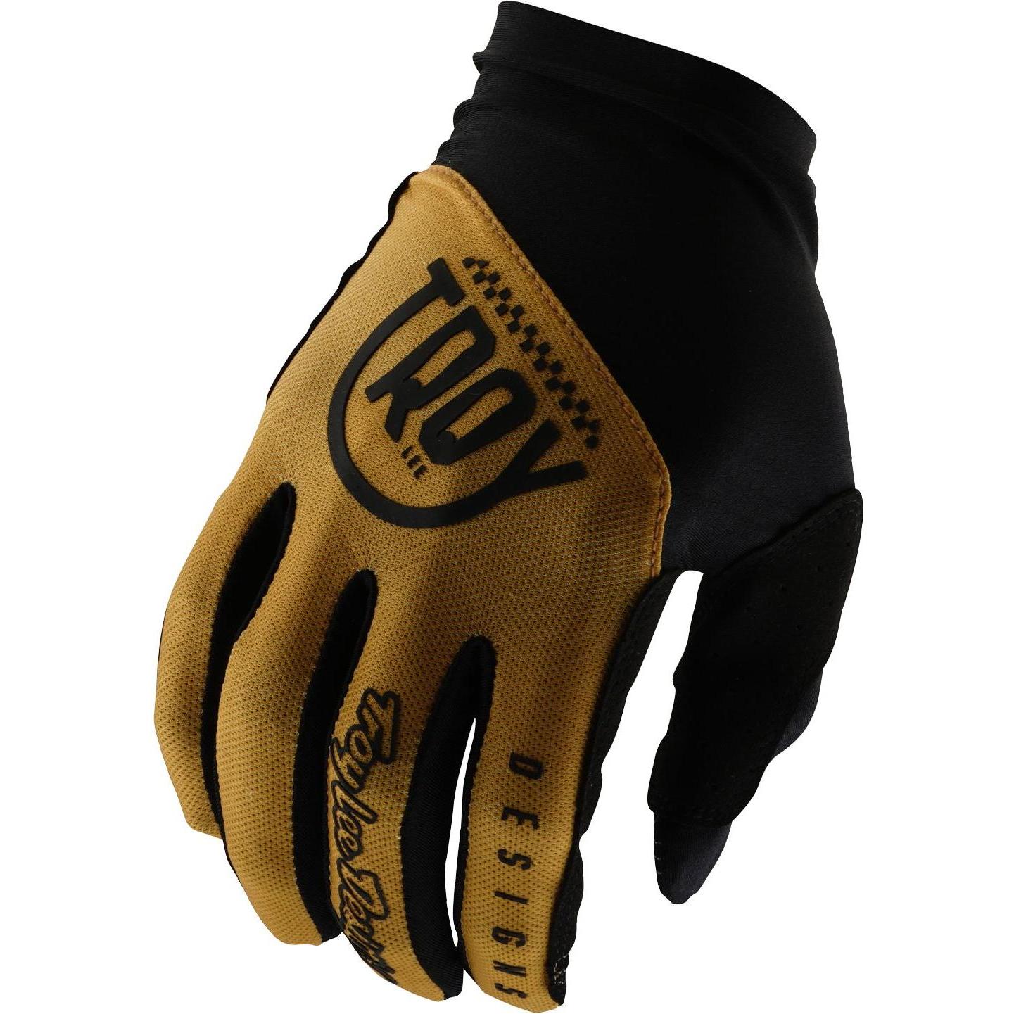 Troy Lee Designs, Uomini, Guanti, Flowline Handschuh, Eyez, gold, XXL, Oro, (XXL)