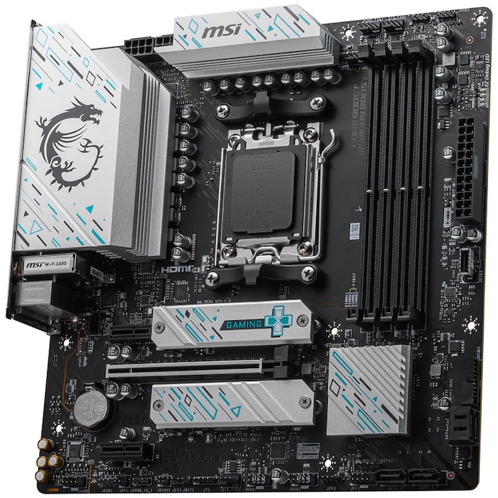 Produktbild MSI B650M GAMING PLUS WIFI (AM5, AMD B650, mATX)