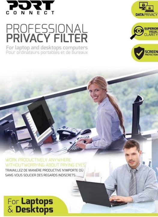 Produktbild Port Designs 900208 Blickschutzfilter Rahmenloser Blickschutzfilter (21.5 Zoll) (21.50", 16:9)