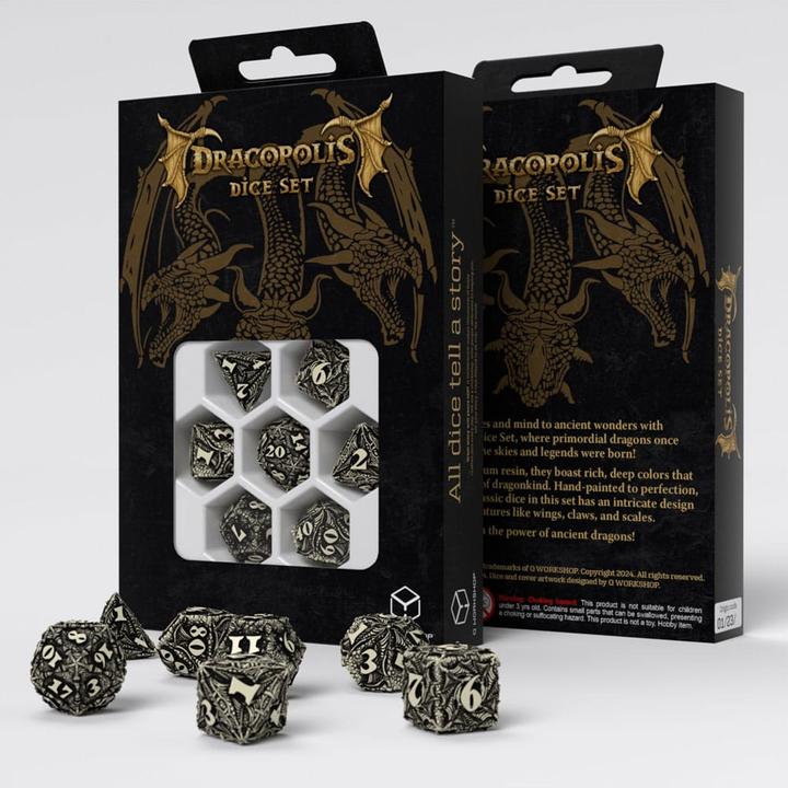 Produktbild Q Workshop Dracopolis Dice Set – The Scandinavian Blackfang