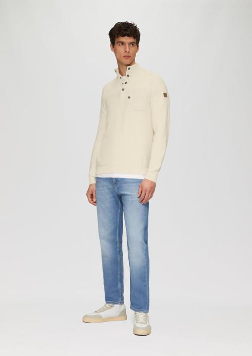 Produktbild S.Oliver Strickpullover Sportiver Strick-Troyer im Fabricmix (L)