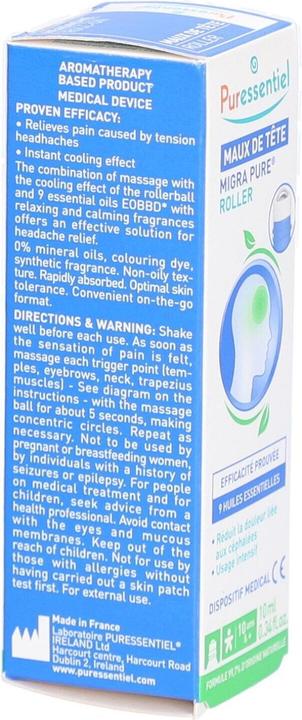 Image du produit Puressentiel Migra Pure (1 x, 10 ml, 30 g)