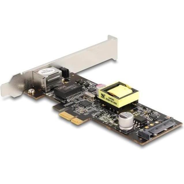 Thumbnail - Delock PCI Express x1 Karte auf 1 x 2,5 Gigabit LAN PoE+ i22 (PCI-E x1), Netzwerkkarte