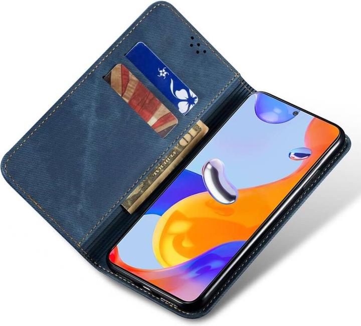 Actual product image Cover-Discount Xiaomi 15 Ultra - Flip Case in Jeans Stoff Optik