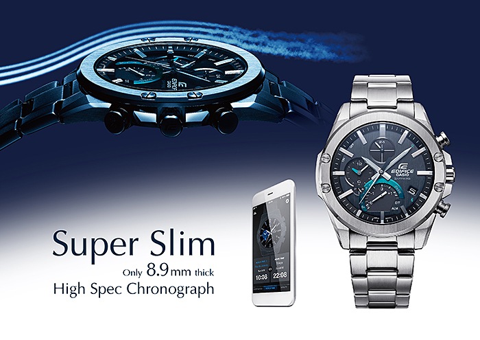 Actual product image Edifice EQB-1000D-1AER (Chronograph, Hybrid watch, Analogue wristwatch, 49.90 mm)