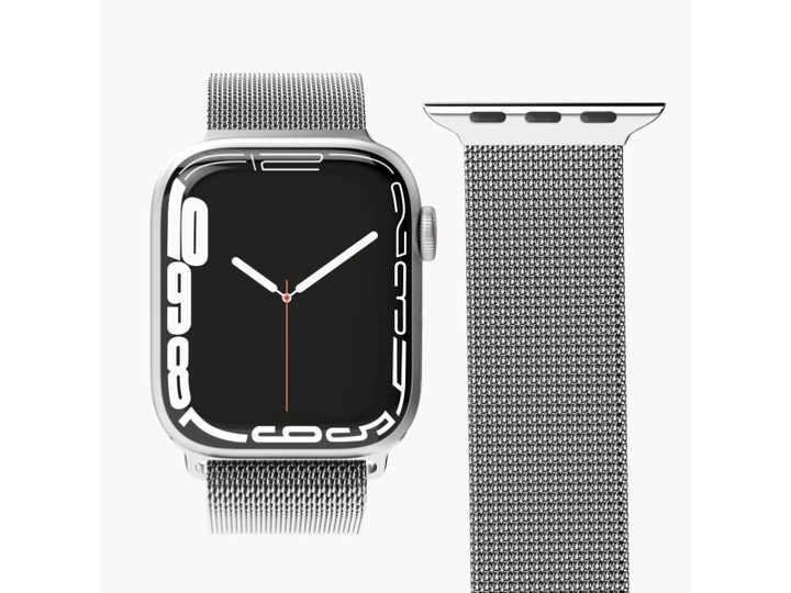 Actual product image Vonmählen Milanese Loop Case 1 Band One Silver 38/40/41mm (38 mm, 40 mm, 41 mm, Stainless steel, Apple Watch Series 1, Apple Watch Series 2, Apple Watch Series 3, Apple Watch Series 4, Apple Watch Series 5, Apple Watch Series 6, Apple Watch Series 7, Apple Watch Series 8, Apple Watch Series 9, Apple Watch SE)