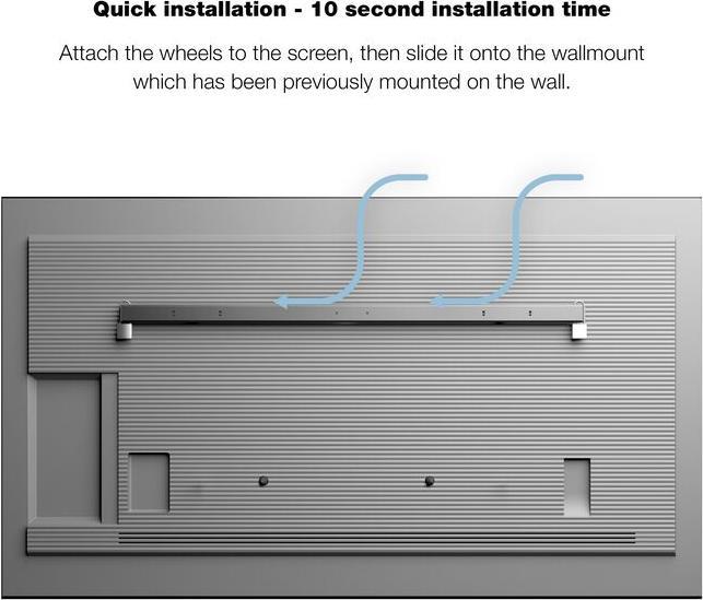 Image du produit Multibrackets M Universal Public Wallmount Black Large (Mur, 85", 80 kg)