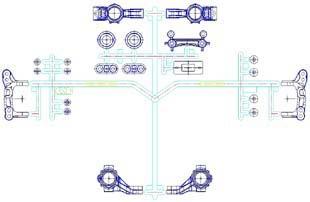 Produktbild Tamiya M-05Ra F Parts (Upright)