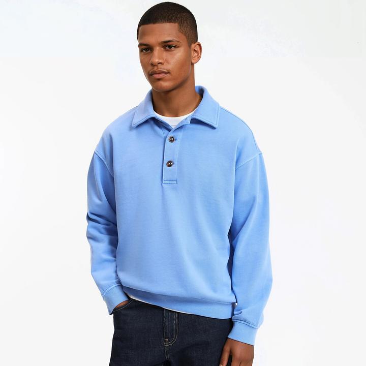 Produktbild La Redoute Collections Sweatshirt mit Polokragen (M)