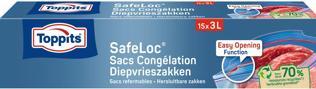 Immagine prodotto Toppits Safeloc Sacchetto per congelatore con chiusura a zip da 3 litri 15 (15 x)