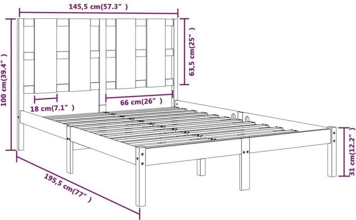 Produktbild vidaXL Sigvard (140 x 190 cm)