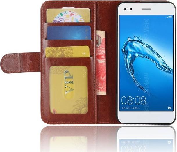 Actual product image MU Classic Crazy Horse Leather Cover (Huawei Y6 Pro (2017))