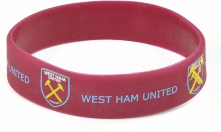 Actual product image West Ham United FC West Ham Silicon Wristband (100% silicone)