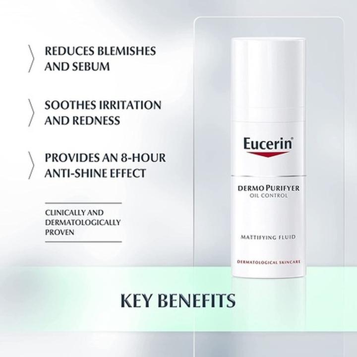 Image du produit Eucerin Fluide matifiant Dermopurifyer 50ml (Lait nettoyant, 50 ml)