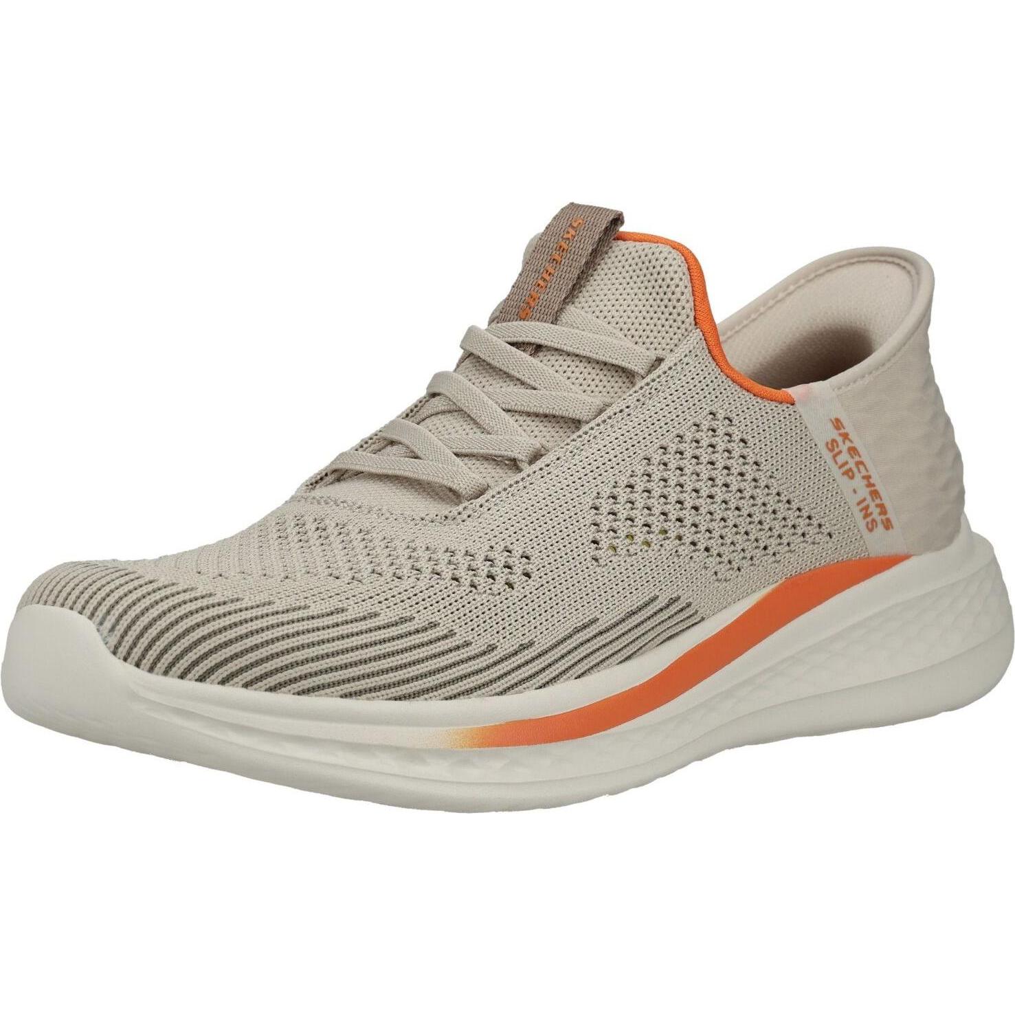 Skechers, Uomini, Sneaker, Slip-ins Slade - Quinto - Heren Instappers - Zand, Marrone, (46)