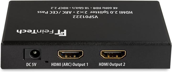 Produktbild FeinTech HDMI 2.0 Splitter 2 Eingänge 2 Ausgänge