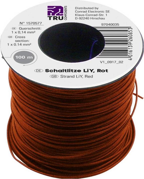 Produktbild Tru Components LiY Schaltlitze (100 m)