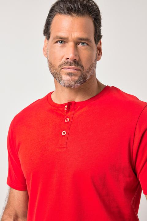 Produktbild JP1880 Henley, Basic, Knopfleiste, Halbarm, bis 7 XL (L)