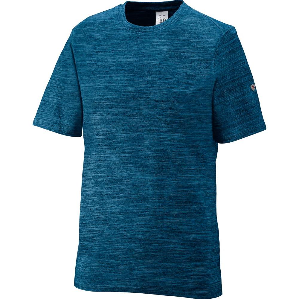BP, Herren, Shirt, 1714-235-110-M Unisex-T-Shirts, Space-Dye-Stoff, 1/2 Ärmel, Rundhals, 170,00 g/m² Stoffmischung m, Bl...