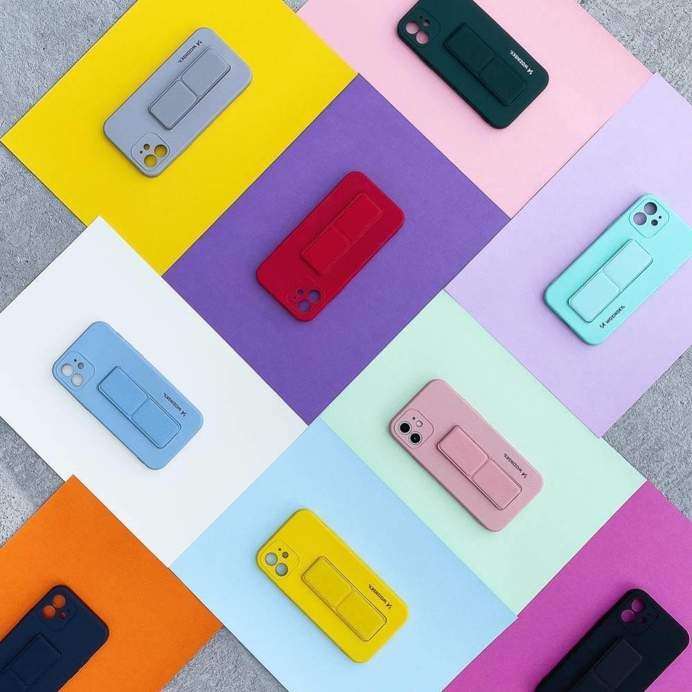 Thumbnail - Wozinsky Kickstand Case silicone case with stand for iPhone 12 mini mint (Apple iPhone 12 mini), Smartphone Hülle, Grün