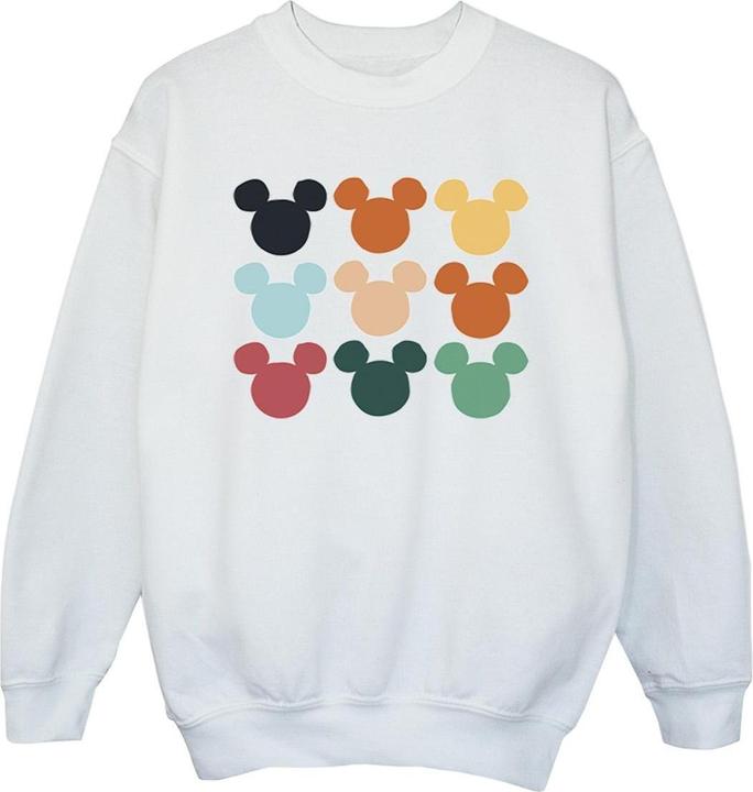 Actual product image Disney Girls Mickey Mouse Heads Square Sweatshirt (128)