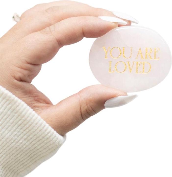 Image du produit Something Different Vous êtes aimé(e) Pierre de palme en quartz rose