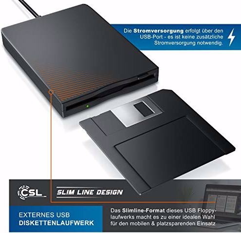 Produktbild CSL USB Diskettenlaufwerk (Floppy Disk Laufwerk)