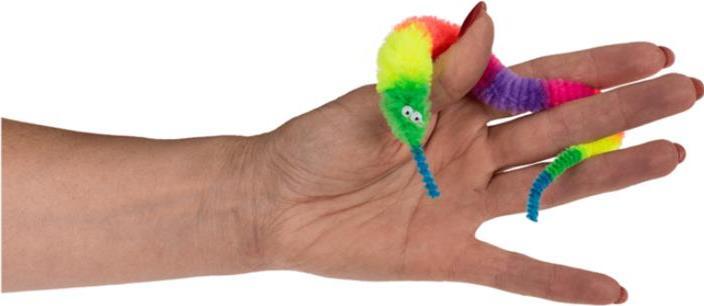 Actual product image Magni Magic rainbow worm 22cm