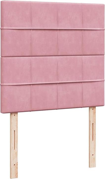 Actual product image vidaXL Bo x spring bed with mattress 160 x 200 cm velvet (160 x 200 cm)