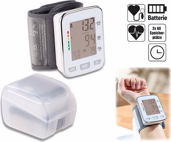 Actual product image Newgen medicals Wrist blood pressure monitor, XL display, WHO standard (Blood pressure monitor wrist)