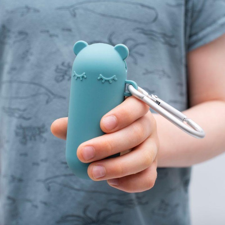 Produktbild We Might Be Tiny Keepie "Bear" & Bendie Straw Trinkhalm, grey (1 x)