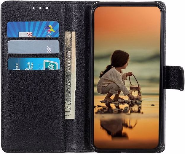 Produktbild MU Classic Litchi Leder Bookcover Series (OnePlus 9RT 5G)