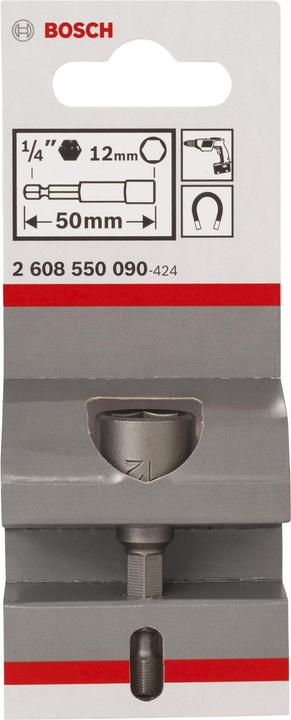 Produktbild Bosch Professional Zubehör Steckschlüssel, 50 x 12 mm, M 7, mit Magnet (12 mm)