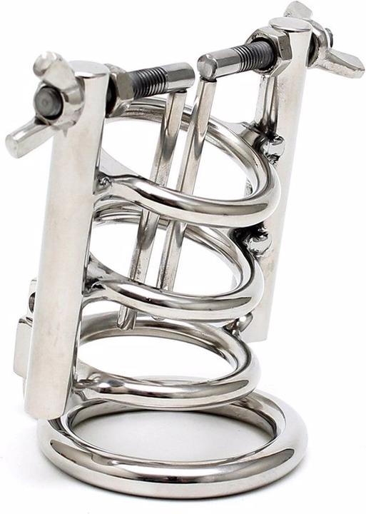 Actual product image Rimba Urethral extender with cock ring and padlock