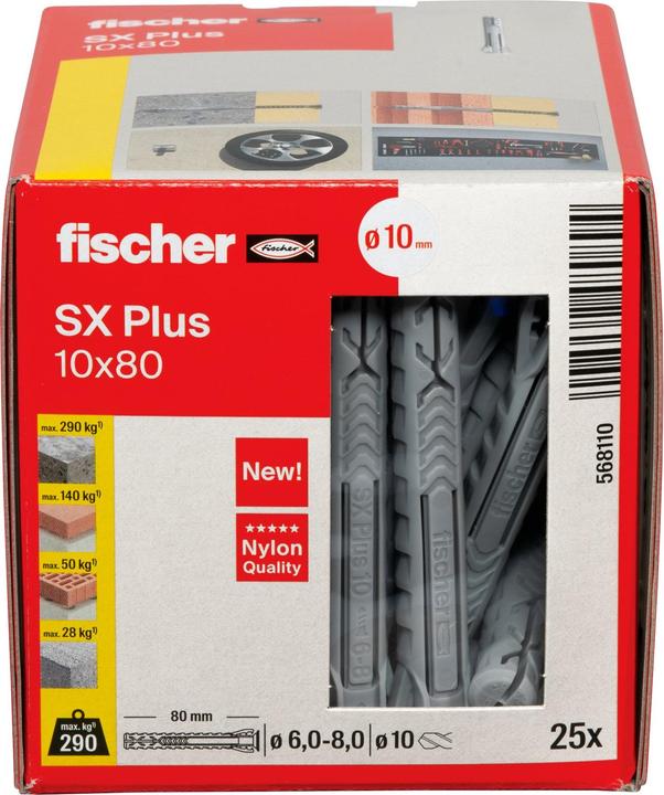 Immagine prodotto Fischer Dübel SX Plus 10x80 (25 pz.)
