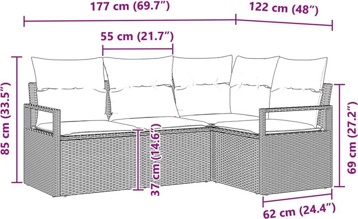Produktbild vidaXL Sofa Set
