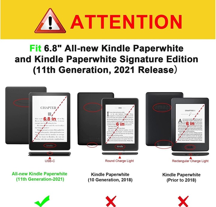 Actual product image Amazon Kindle Case (Amazon Kindle Paperwhite (2021))