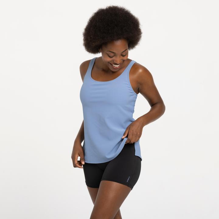 Nabaiji Badeanzug Tankini Shorty Damen - Heva Tetia blau (40)