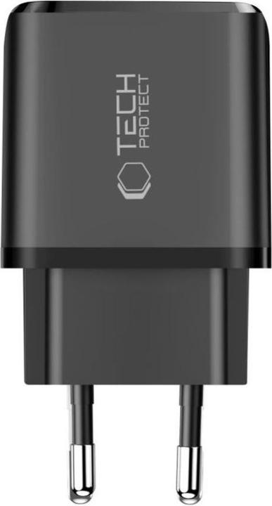 Produktbild Tech-Protect NCA30 PD 30W / QC3.0 USB-A / USB-C Wandladegerät - schwarz (30 W, 2 Ports)