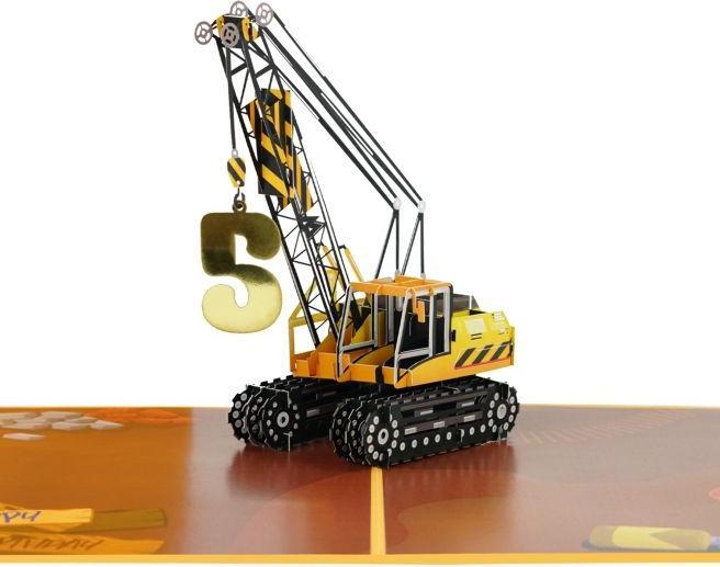 Actual product image MU Classic 3D pop-up birthday card - Crane (1 pcs.)