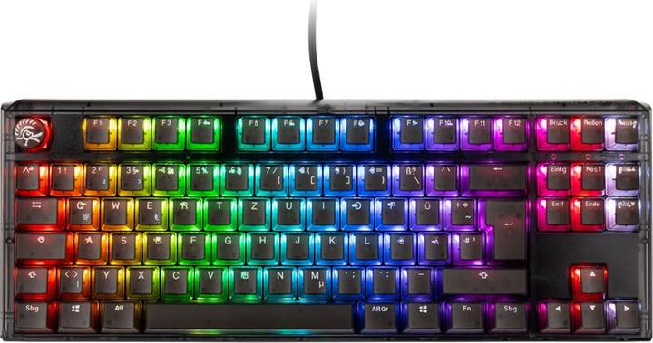Actual product image Ducky One 3 Aura Black TKL Gaming Keyboard, RGB LED - MX-Silver (DE, Cable)