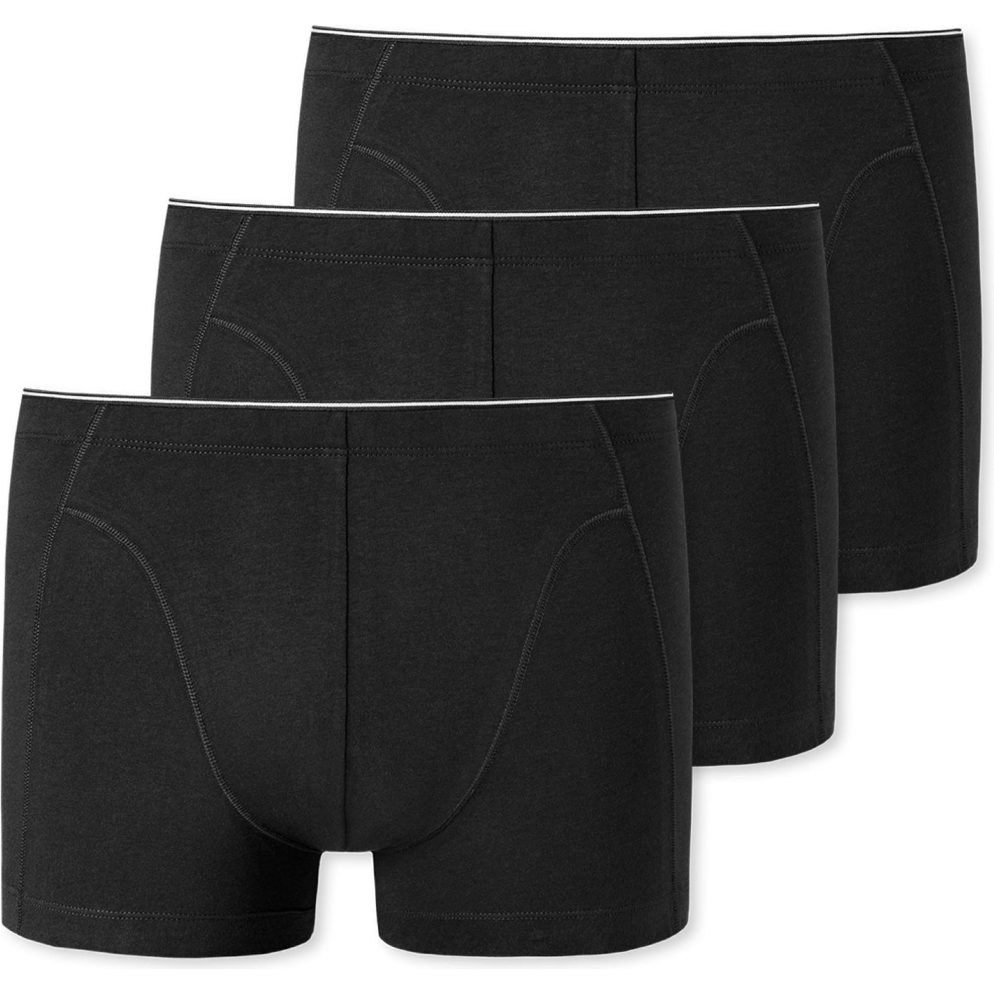 Schiesser, Herren, Unterhosen, 3er Pack 95/5 Originals - Organic Cotton Shorts / Pants, Schwarz, (L, 3er Pack)