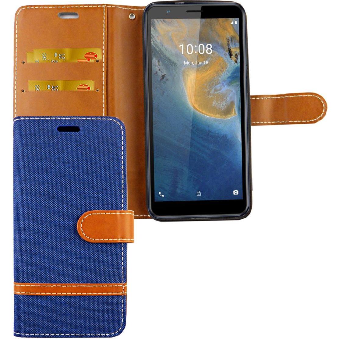 König Design Handyhülle für ZTE Blade A31 Case Cover Schutztasche Schutzhülle Bookstyle Neu (ZTE Blade A31), Smartphone ...