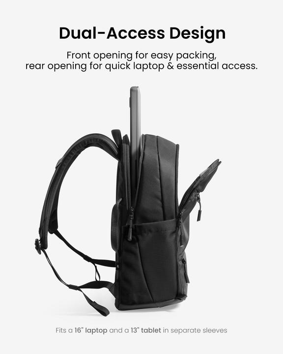 Immagine prodotto tomtoc UrbanEX-T77 Laptop Backpack, 22L, black (22 l)