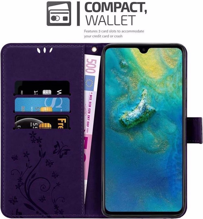 Produktbild Cadorabo Flower Book Cover (Huawei Mate 20)