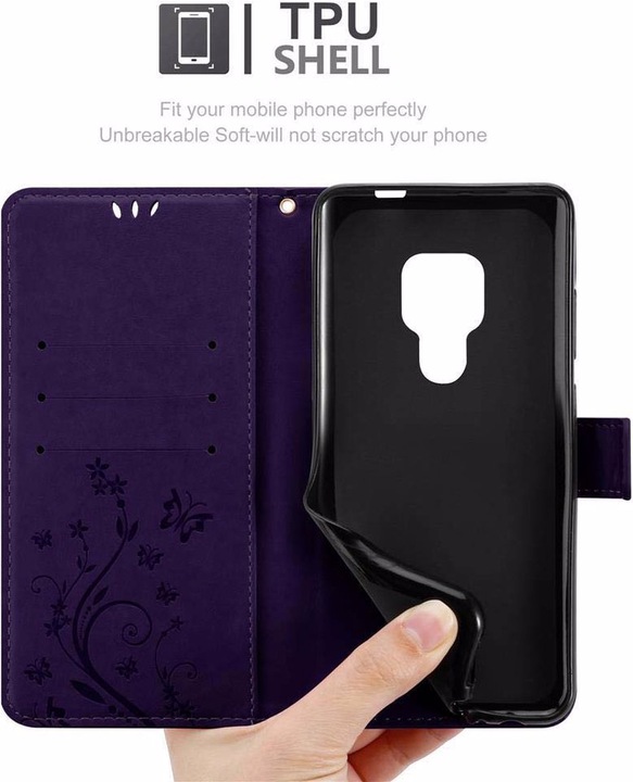 Produktbild Cadorabo Flower Book Cover (Huawei Mate 20)