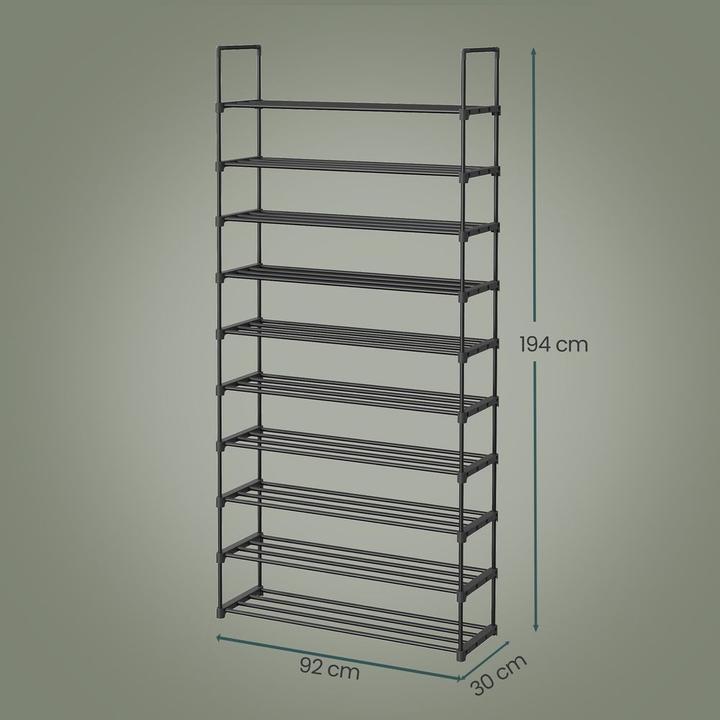 Actual product image Songmics Shoe rack (92 x 30 x 194 cm)